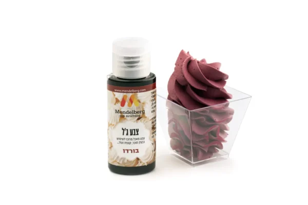 צבע מאכל ג'ל -בורדו