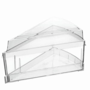 גביע קריסטלית משולש + מכסה