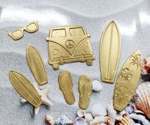 תבנית יציקה לשוקולד - קיץ גלשנים