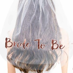 הינומה עם הדפסה B2B רוז גולד