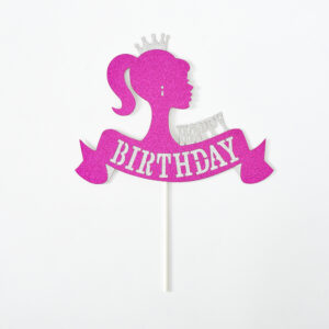 טופר נסיכה יום הולדת שמח גליטר