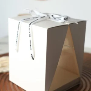 קופסה לעוגה | מפואר | לבן | 18X18X22 ס"מ