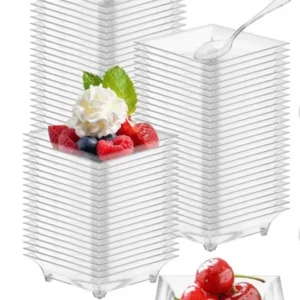 צלחות קריסטל 24 יח'