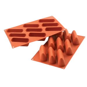 תבנית סיליקון משולש גדול 9 שקעים Silikomart