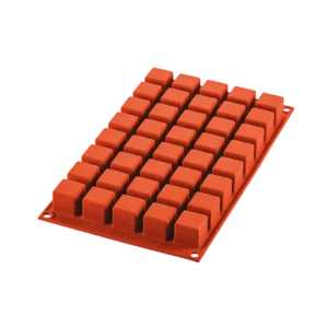 תבנית סיליקון מרובע קטן 40 שקעים Silikomart