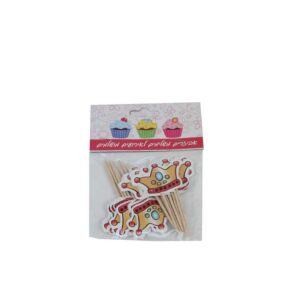 חבילת 24 דיגלונים לקאפקייקס-כתר מלך