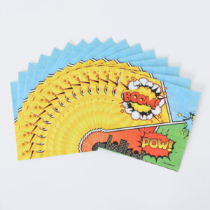 מפיות סט קומיקס גיבורי על 16 יח'