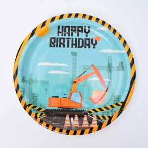 צלחות סט טרקטור חדש 8 יח' בינוני