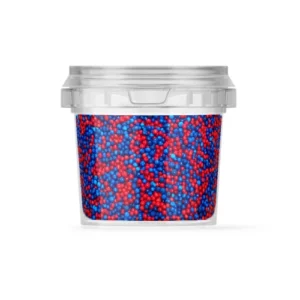 סוכריות לקישוט מזרה כחול אדום