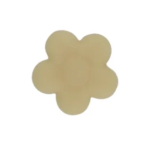 פרח 19 מ"מ - קישוט לבן פרווה - 40 יח' בצנצנת