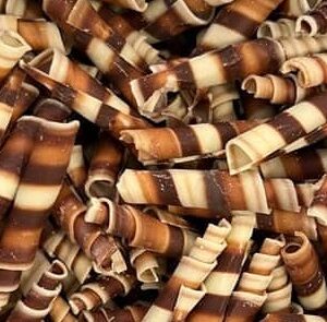 קישוטי שוקולד- תלתלים טוויסטר שייש