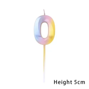 נר ספרה 0 קשת תלת מימד