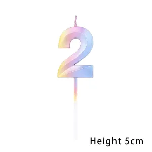 נר ספרה 2 קשת תלת מימד