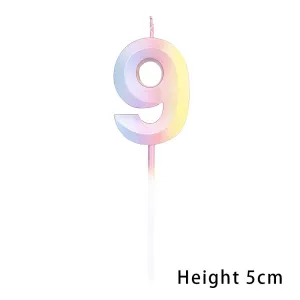 נר ספרה 9 קשת תלת מימד