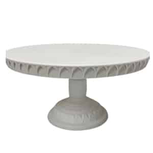 מעמד לעוגה מפלסטיק | לבן – קוטר 32 ס”מ