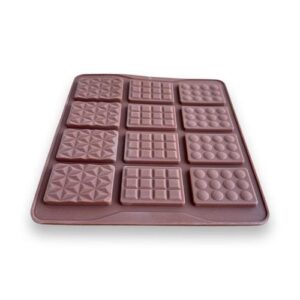 תבנית סיליקון טבליות שוקולד מיני דוגמאות שונות