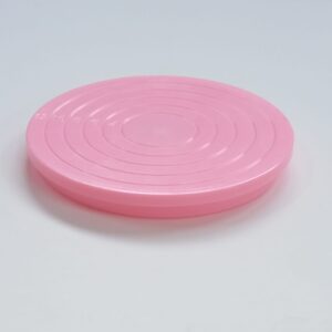 מעמד לעוגה מסתובב קטן קוטר 14 ס"מ צבע וורוד