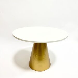 מעמד לעוגה מתכת לבן זהב